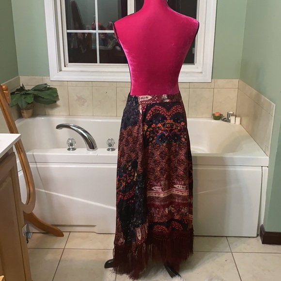Free People Sweet Dreams Maxi Skirt Size 14 Boho Gypsy - Picture 12 of 15